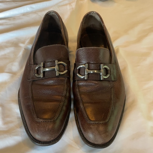 Salvatore Ferragamo size 10 D brown dress shoes main image 6